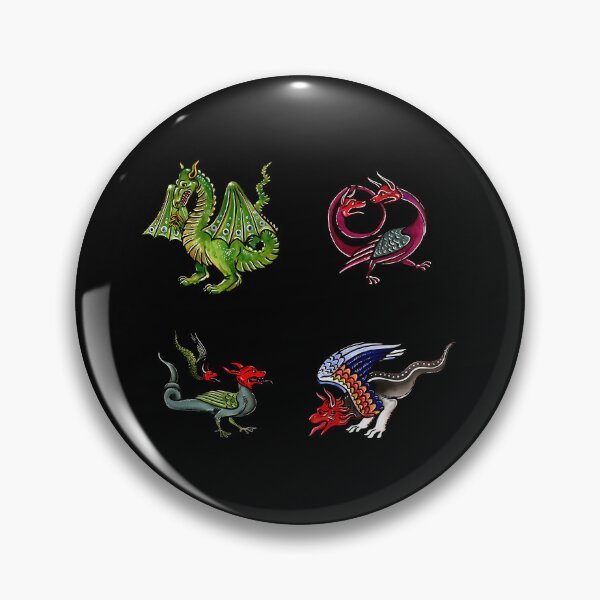 Item preview, Vintage Medieval Marginalia Dragon Art designed and sold by bsoguvemm41.