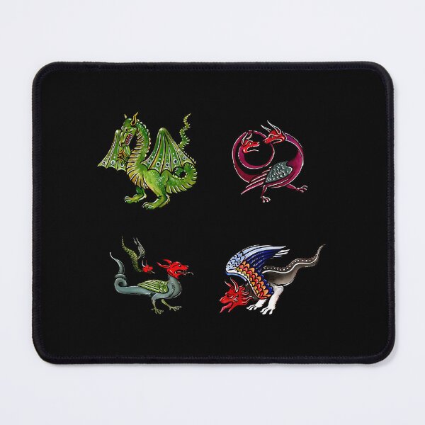 Item preview, Vintage Medieval Marginalia Dragon Art designed and sold by bsoguvemm41.