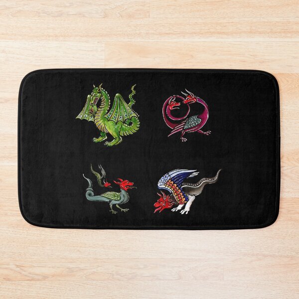 Item preview, Vintage Medieval Marginalia Dragon Art designed and sold by bsoguvemm41.
