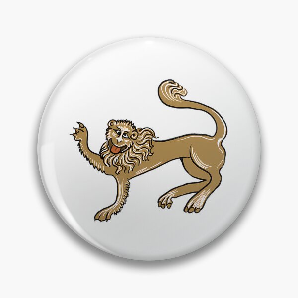 Item preview, Bizarre Medieval Marginalia Smiling Lion designed and sold by bsoguvemm41.