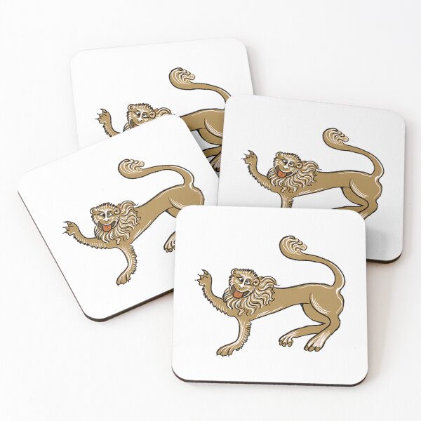 Item preview, Bizarre Medieval Marginalia Smiling Lion designed and sold by bsoguvemm41.