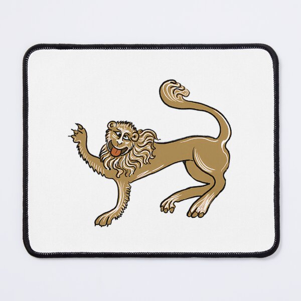 Item preview, Bizarre Medieval Marginalia Smiling Lion designed and sold by bsoguvemm41.