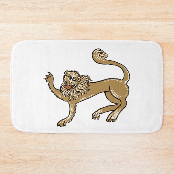 Item preview, Bizarre Medieval Marginalia Smiling Lion designed and sold by bsoguvemm41.
