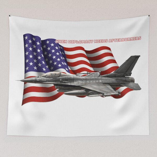 Item preview, F-16 Fighting Falcon - When Diplomacy Needs Afterburners designed and sold by Mission Ready.