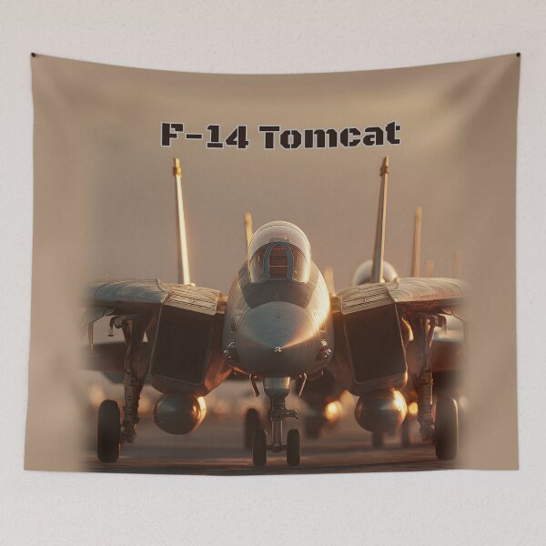 Item preview, F-14 Tomcat on an Airstrip - Aviation, Patriotic Series designed and sold by Mission Ready.