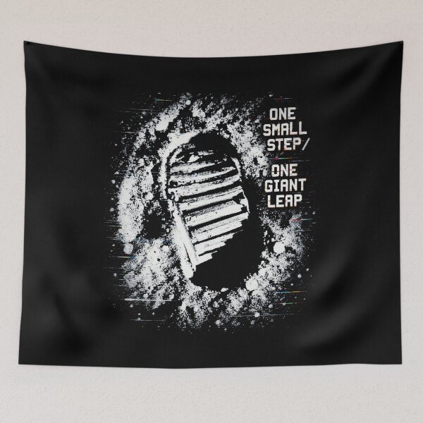 Item preview, One Small Step Moon Footprint Space designed and sold by SplashTastic.