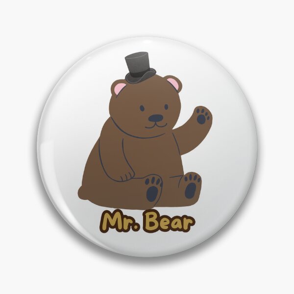 Item preview, Cute brown bear with a top hat (Mr. Bear) designed and sold by geekmania48.