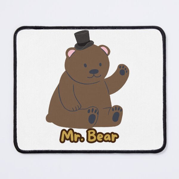 Item preview, Cute brown bear with a top hat (Mr. Bear) designed and sold by geekmania48.