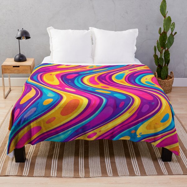 Item preview, Psychedelic Wave Abstract – Vibrant Flow Art designed and sold by ArtoryNest.