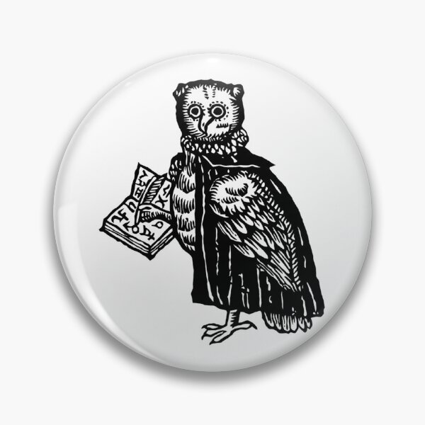 Item preview, Medieval Marginalia Astrologer Owl Art designed and sold by bsoguvemm41.