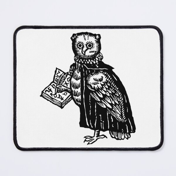 Item preview, Medieval Marginalia Astrologer Owl Art designed and sold by bsoguvemm41.