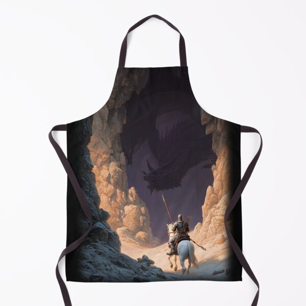 Item preview, Knight Entering the Dragon's Lair - Medieval Fantasy designed and sold by Mission Ready.