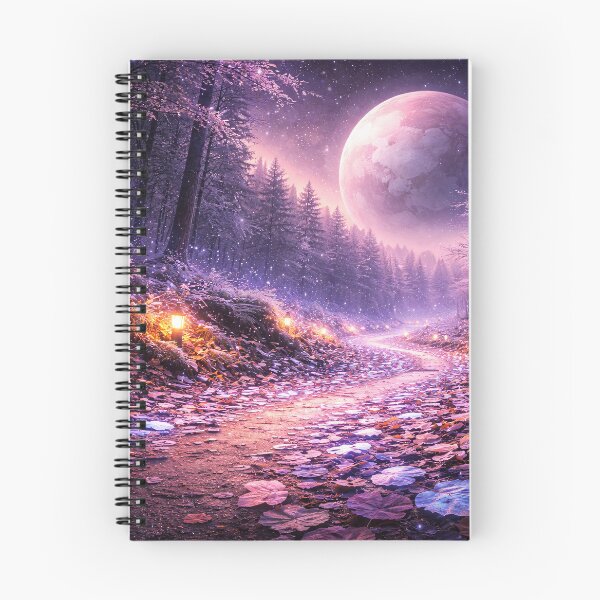 Item preview, Cosmic Forest Path Beneath Giant Moonlight designed and sold by ImaginingNebulae.