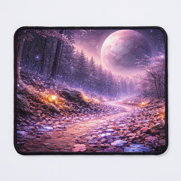 Item preview, Cosmic Forest Path Beneath Giant Moonlight designed and sold by ImaginingNebulae.