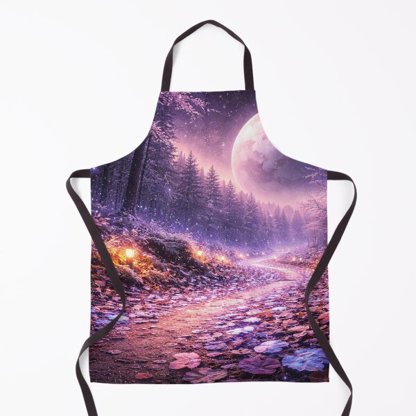 Item preview, Cosmic Forest Path Beneath Giant Moonlight designed and sold by ImaginingNebulae.