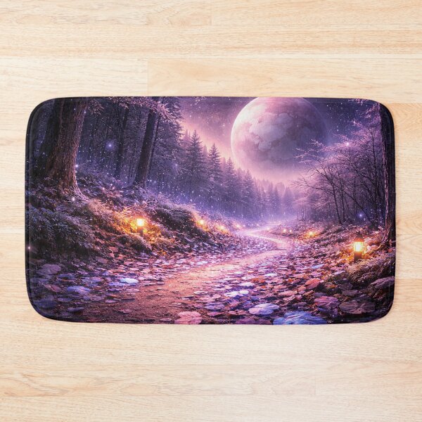 Item preview, Cosmic Forest Path Beneath Giant Moonlight designed and sold by ImaginingNebulae.