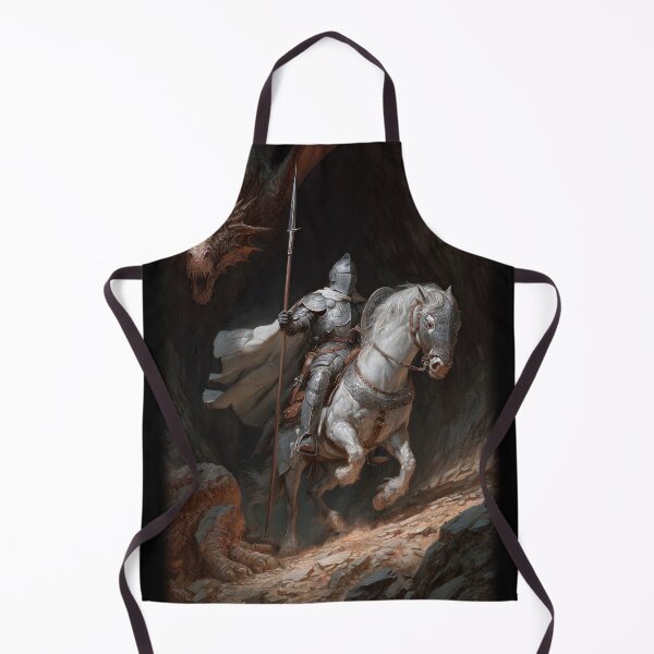 Item preview, Knight Fighting a Dragon in His Lair - Fantasy RPG designed and sold by Mission Ready.