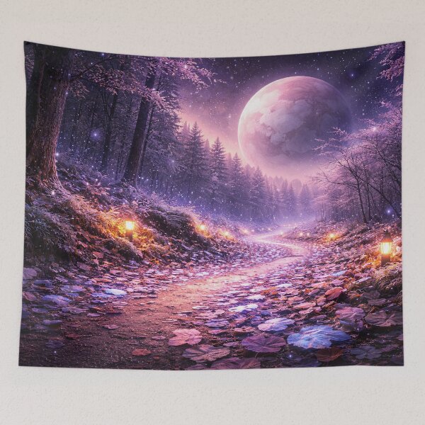 Item preview, Cosmic Forest Path Beneath Giant Moonlight designed and sold by ImaginingNebulae.