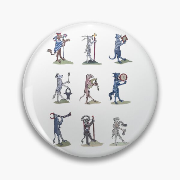 Item preview, Medieval Marginalia Animal Procession designed and sold by bsoguvemm41.