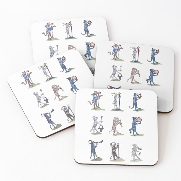 Item preview, Medieval Marginalia Animal Procession designed and sold by bsoguvemm41.