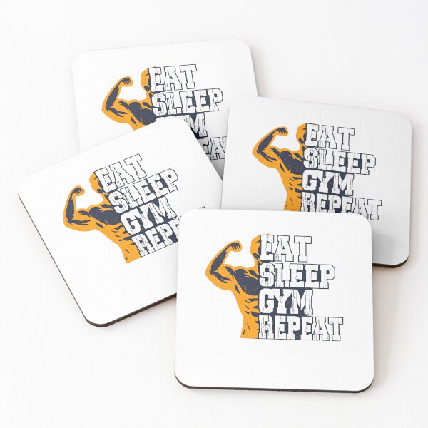 Item preview, Eat Sleep Gym Repeat Gym Shirt designed and sold by Mavriboy.