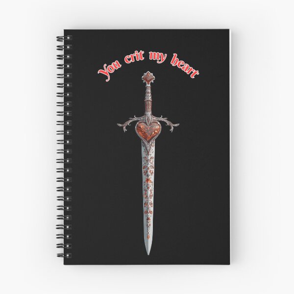 Item preview, You Crit My Heart - Fantasy Valentine RPG Sword designed and sold by Mission Ready.