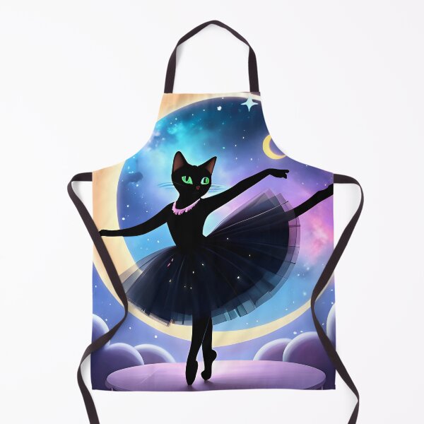 Item preview, Cosmic Ballet Cat Dancing Inside Glowing Moon Ring designed and sold by VISO-art.