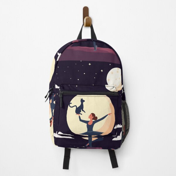 Item preview, Ballerina Dancing With Cat Under Moon Lover designed and sold by VISO-art.