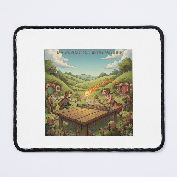Item preview, Funny Table Tennis Shirt Hobbit Gollum Ping Pong Precious Paddle Gift Tees designed and sold by OhMyPingCo.
