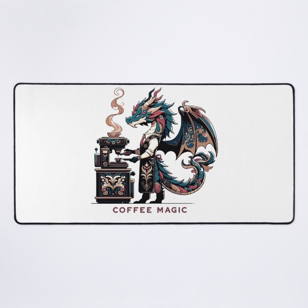 Item preview, Coffee Magic Dragon Barista Design for Fantasy and Coffee Lovers designed and sold by CyfroweMysli.