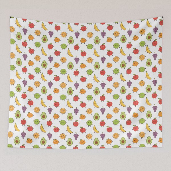 Item preview, Cute Kawaii Fruit Friends Cartoon Pattern designed and sold by Snout & Shout..
