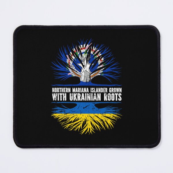 Item preview, Northern Mariana Islander Grown with Ukrainian Roots Flag designed and sold by CosmoKitsch.