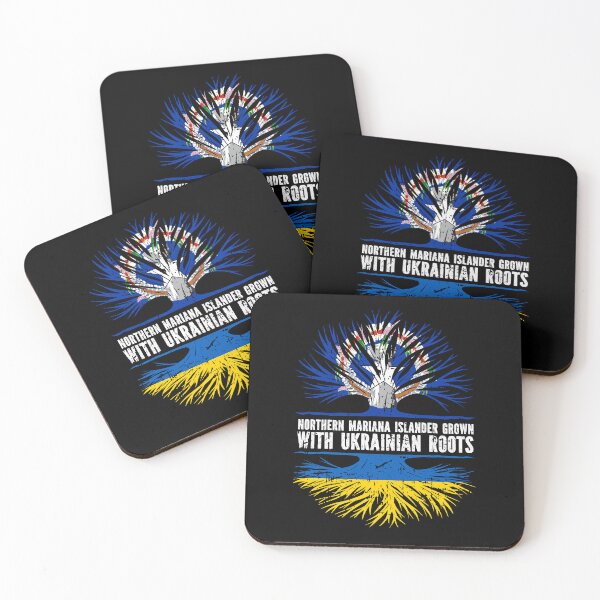Item preview, Northern Mariana Islander Grown with Ukrainian Roots Flag designed and sold by CosmoKitsch.