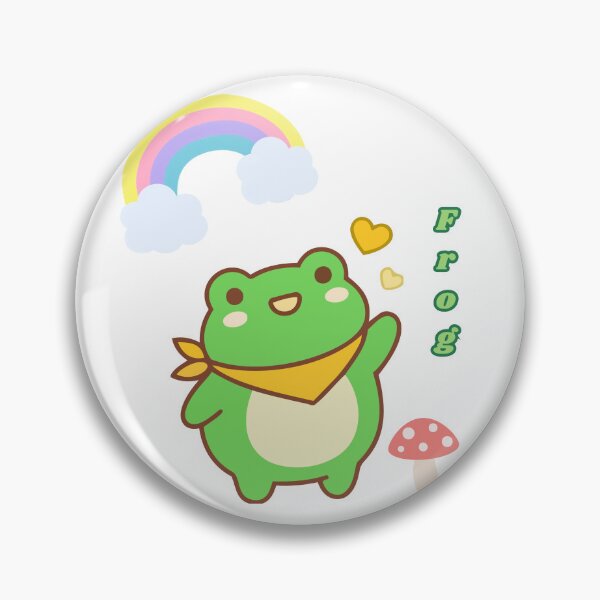 Item preview, Cute Frog Kawaii Aesthetic Sticker for Frog Lovers designed and sold by l.s.m.arts.