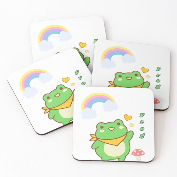 Item preview, Cute Frog Kawaii Aesthetic Sticker for Frog Lovers designed and sold by l.s.m.arts.