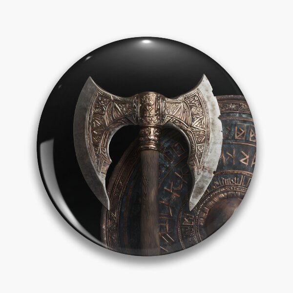 Item preview, Fantasy Dwarven Axe and Shield - RPG Fighter Cleric designed and sold by Mission Ready.