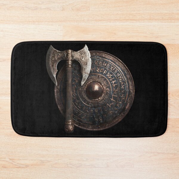Item preview, Fantasy Dwarven Axe and Shield - RPG Fighter Cleric designed and sold by Mission Ready.