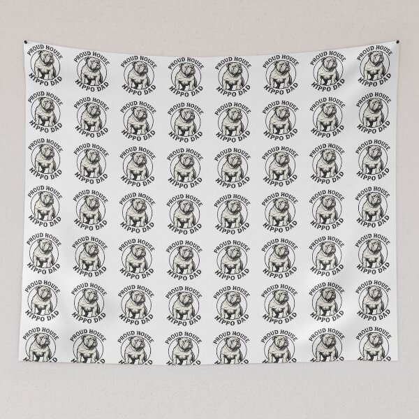 Item preview, Proud House Hippo Dad Shirt – Bulldog Lover Tee designed and sold by OwnYourMood.