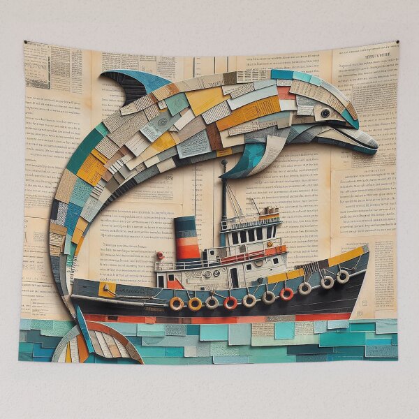 Item preview, Unleash your inner dolphin through paper art designed and sold by Vanich-Panich.