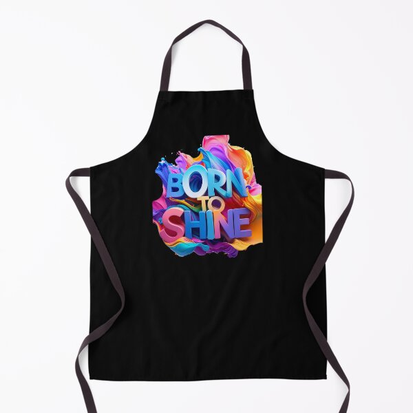 Item preview, Born To Shine 3D Colorful Disco Glitter Typography designed and sold by icemanphotos.