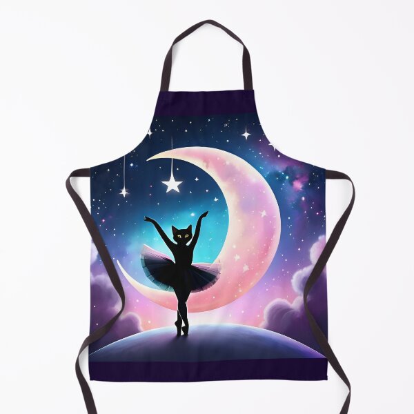 Item preview, Celestial Ballet Cat Dancing On Dreamy Moonlight Sky designed and sold by VISO-art.