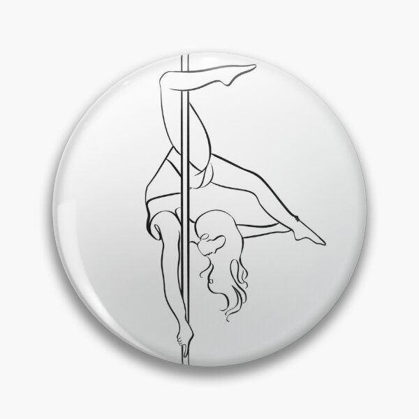 Item preview, Dancing with Gravity - Pole Dance Aesthetic Illustratiom designed and sold by luvrest.