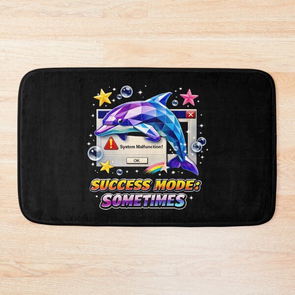 Item preview, Success Mode Sometimes Vaporwave Dolphin Retro Tech designed and sold by SplashTastic.