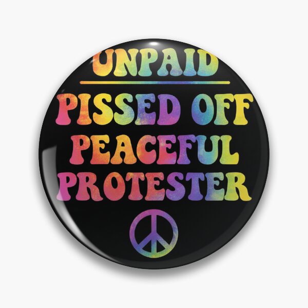 Item preview, Unpaid Peaceful Protester Vintage Rainbow Peace Love Freedom designed and sold by will freed18.