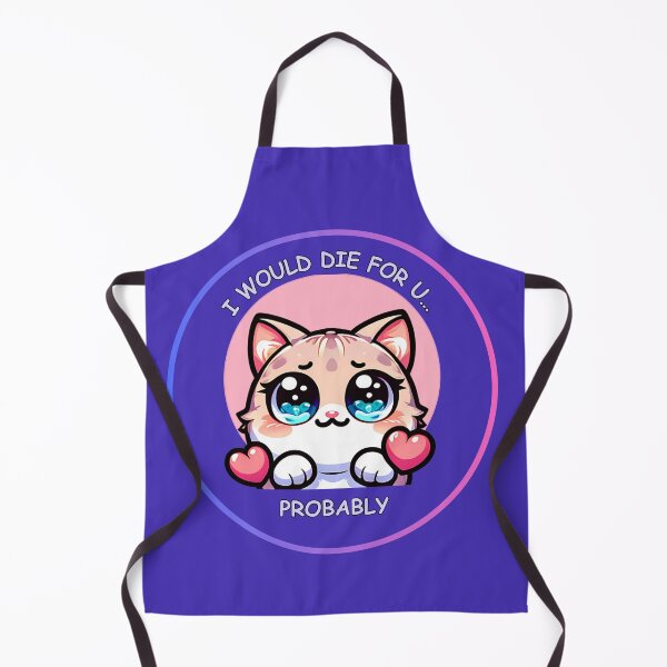 Item preview, I Would Die for You..... Probably - Kawaii Cat Mood Tee designed and sold by Feliciano3.