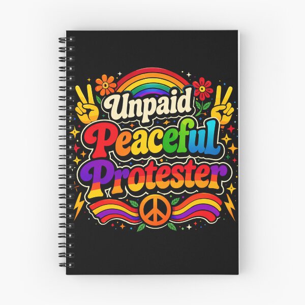 Item preview, Unpaid Peaceful Protester Rainbow Peace Love Freedom designed and sold by will freed18.