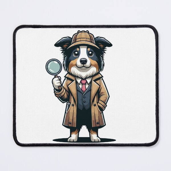 Item preview, Border Collie Detective Funny Gift for Mystery Lovers and Dog Owners designed and sold by CyfroweMysli.