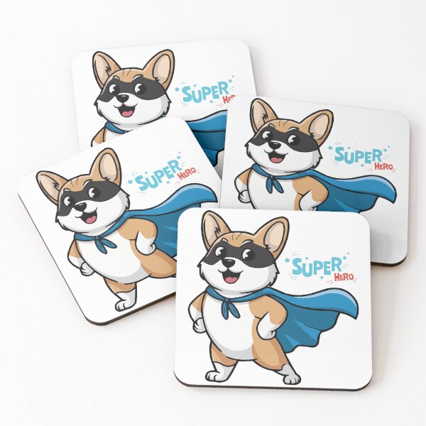 Item preview, Corgi Superhero Mask – Cute Dog Hero Illustration designed and sold by mcraft studio.