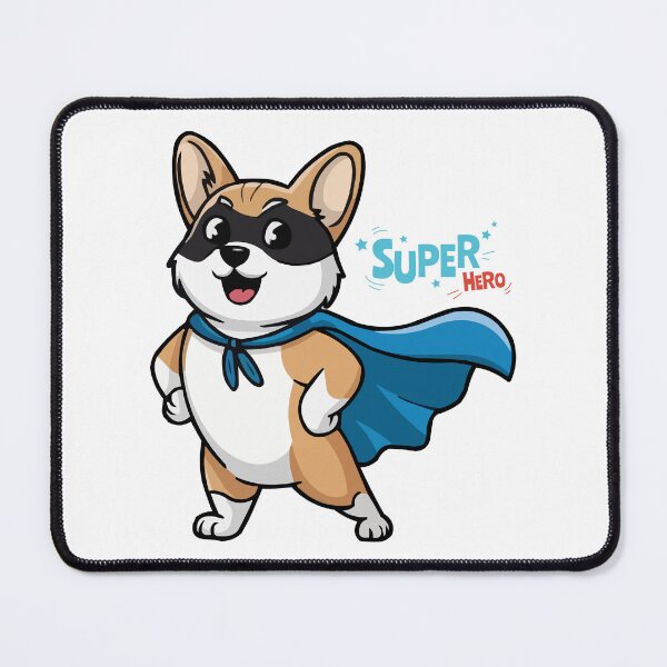 Item preview, Corgi Superhero Mask – Cute Dog Hero Illustration designed and sold by mcraft studio.