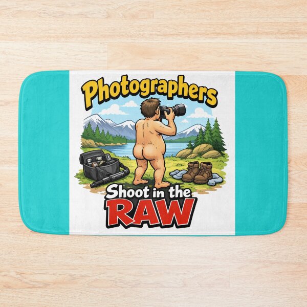 Item preview, Photographers Shoot in RAW Funny Camera Humor T-Shirt designed and sold by photoart1854.